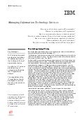 Managing Information Technology Services