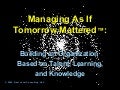 Managing As If Tomorrow Mattered 1 09