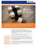 Managing performance in the downturn
