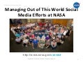 Managing Social Media at NASA 