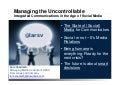 Managing the uncontrollable - Integrated Communications in the Digital Age - 2-2011