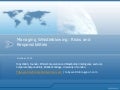 Managing Whistleblowing, risks and responsibilities