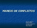 Manejo De Conflictos