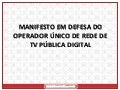 Manifesto da Frentecom sobre o Operador de Rede