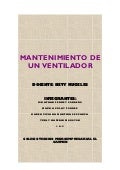 Mantenimiento de un ventilador