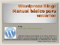 Manual Usuario Wordpress (Administracion Basico)