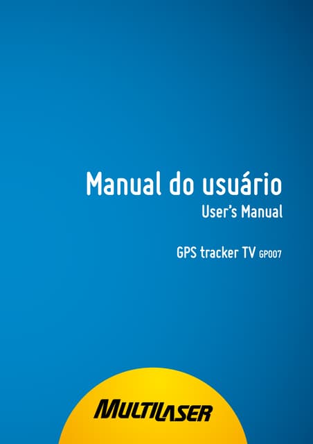 Manual gps tracker 7, multilaser  g...