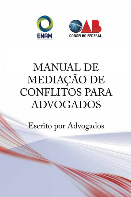 Manual de Mediação de Conflito para...