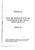 Manual Wisc-r