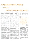 Organizational Agility through Microsoft Dynamics ERP and BI - Tom Bardos, Western Computer