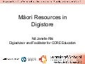 Maori Resources in Digistore L@S