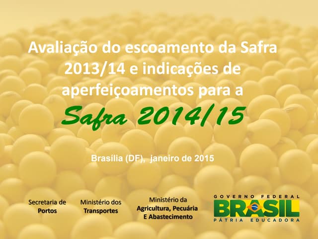 Avaliação do escoamento da Safra 20...