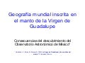 Mapamundi en la tilma de Guadalupe