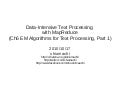 Data-Intensive Text Processing with MapReduce ch6.1