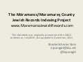 The Maramaros/Maramures Jewish Records Indexing Project