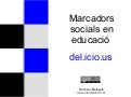 Marcadors socials en Educació - ús de del.icio.us