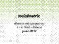 Marcas más populares en la Web-México. Junio2012