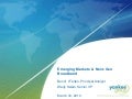 Emerging Markets and Next-Gen Broadband