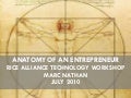 Anatomy of an Entrepreneur - Rice Alliance July 2010