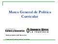 Marco general de la politica curricular