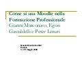 Come gli insegnanti usano Moodle nella Formazione Professionale