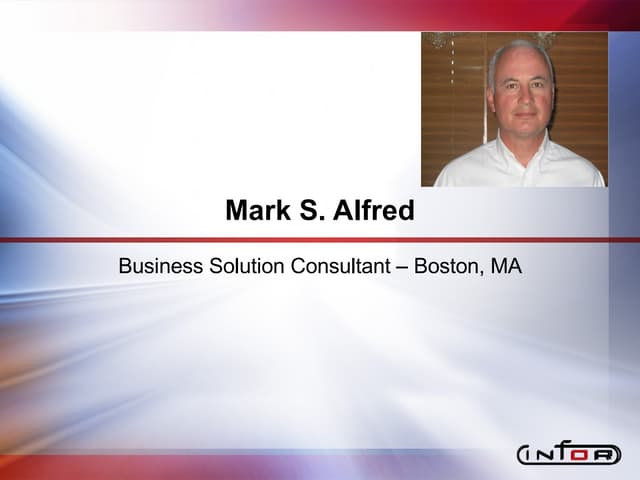 Mark Alfred   Infor Bsc  Profile