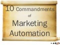 10 Commandments of Marketing Automation