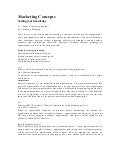 Marketing Concepts