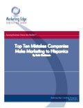 Principales errores que cometen las compañías que hacen Marketing para Hispanos.