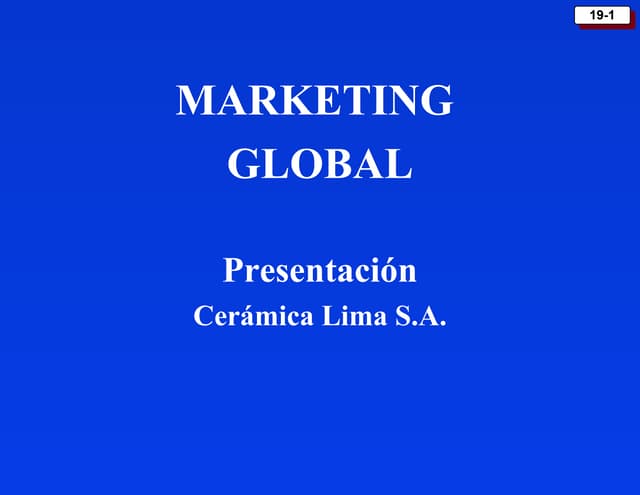 Marketing global 25 10-12