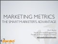 Marketing Metrics - The Smart Marketer's Advantage