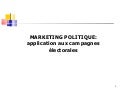 Marketing politique application aux campagnes électorales