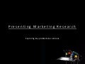 Marketing research - how to present marketing research