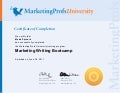 Maria Spínola "Marketing Writing Bootcamp" Certificate - MarketingProfs University Training Program