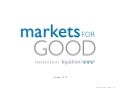 Markets For Good presented by Liquidnet