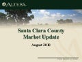 Santa Clara County Housing Market Update August 2010
