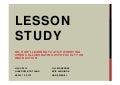 Markgraf Jennings & Kishel - Lesson study: or, how we learned to stop lecturing and let the students learn