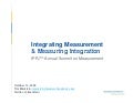 IPR Measurement Summit -- "Integrated Measurement" -- Tim Marklein