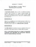 Markov theory