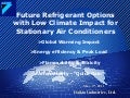 Future Refrigerant Options with Low Climate Impact for Stationary Air Conditioners