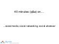Social media, social networking, social whatever