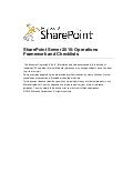 Whitepaper Sharepoint Operations Checklist - Mark van Lunenburg, Daniel McPherson - Rapid Circle - Zevenseas - oit2010