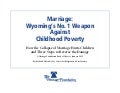 Marriage & Poverty: Wyoming