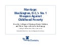 Marriage & Poverty: District of Columbia