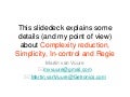 Martins Thoughts And Insights On Simplicity   Complexity And Control