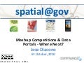 Mashups and data portals where next? (spatial@gov)