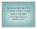 Mass Cue Ss Presentation