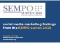 SEMPO Survey 2010 Social Media Marketing Findings Massimo Burgio