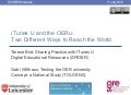 iTunes U and the OERu: Two Different Ways to Reach the World
