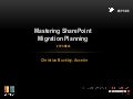 Mastering SharePoint Migration Planning SPSBE28